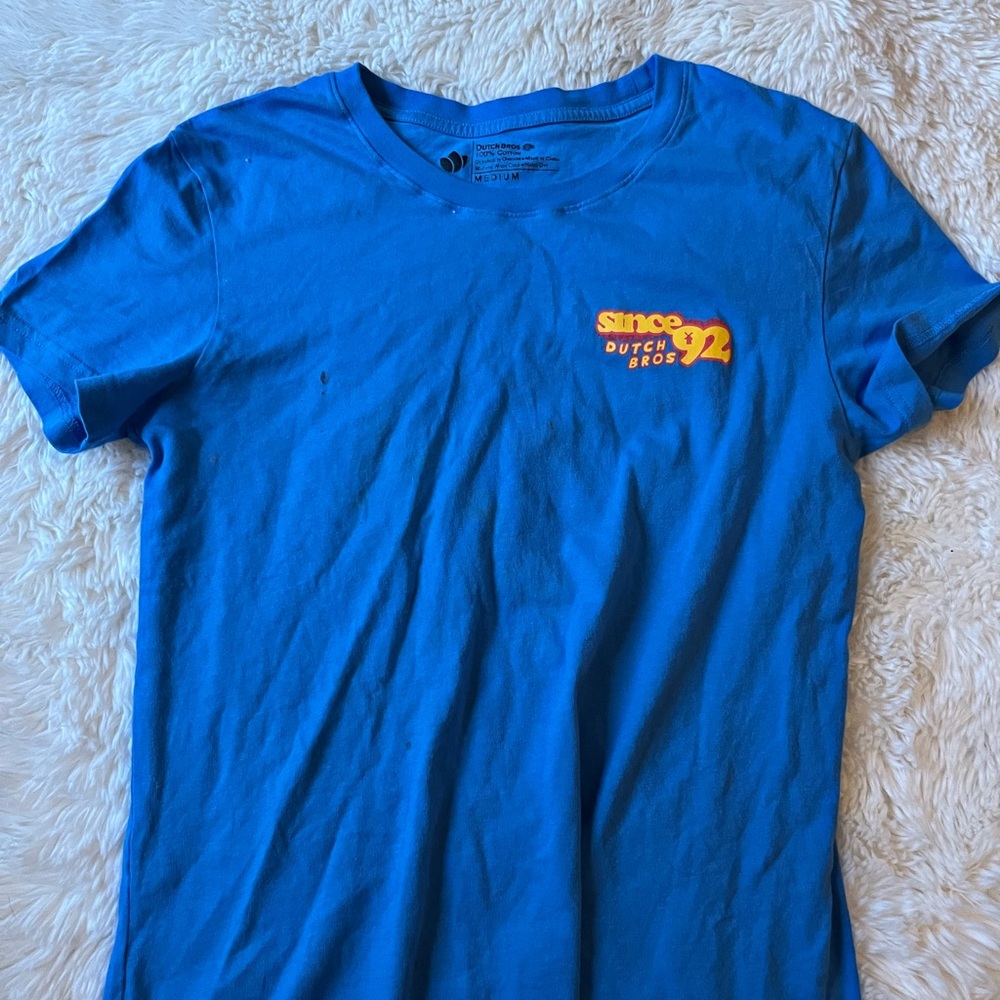Dutch bros simple logo cotton shirt
